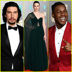 Adam Driver ottiene supporto dai co-protagonisti di 'Star Wars' ai BAFTA 2020! | BAFTA 2020, Adam Driver, BAFTA, Daisy Ridley, Joanne Tucker, John Boyega