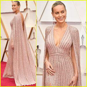 Brie Larson brilla amb un vestit amb capa als Oscars 2020 | Oscars 2020, Brie Larson, Oscars