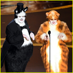 James Corden & Rebel Wilson 出席'Cats' Costumes at Oscars 2020!