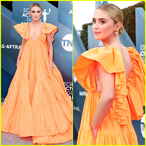Kathryn Newton de Big Little Lies enceta la catifa dels SAG Awards 2020 amb estil! | Premis SAG 2020, Cameron Crovetti, Chloe Coleman, Ivy George, Kathryn Newton, Nicholas Crovetti, Premis SAG