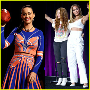 Katy Perry posílá zprávu o podpoře Jennifer Lopez a Shakiře v neděli Super Bowl! | 2020 Super Bowl, Jennifer Lopez, Katy Perry, Shakira, Super Bowl