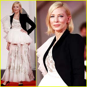 凯特·布兰切特 (Cate Blanchett) 在最新的威尼斯首映式上炫耀她的酷炫风格!