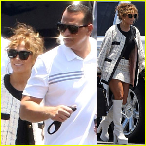 Jennifer Lopez går ombord på et privat jetfly med Alex Rodriguez og hendes børn | Alex Rodriguez, Jennifer Lopez