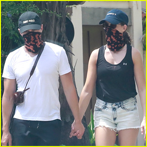 Alison Brie ve Kocası Dave Franco Elele Tutun ve Yürüyüş Sırasında Uyumlu Maskeler Takın
