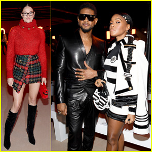 Balmain의 파리 패션쇼에서 Shailene Woodley, Usher & Janelle Monae가 맨 앞줄에 앉았습니다! | Ashley Benson, Audrey Tautou, Janelle Monae, Larsen Thompson, Neelam Gill, Shailene Woodley, 스케이트보더 Evan Mock, Usher