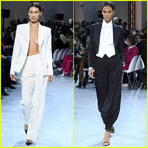 贝拉·哈迪德 (Bella Hadid) 和琼·斯莫尔斯 (Joan Smalls) 身着热装亮相 Alexandre Vauthier 高级定制时装秀贝拉·哈迪德、琼·斯莫尔斯、金·佩特拉斯