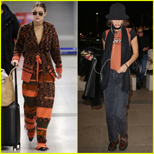 Gigi og Bella Hadid flyr ut av Milano etter moteuken | Bella Hadid, Gigi Hadid, Yolanda Hadid
