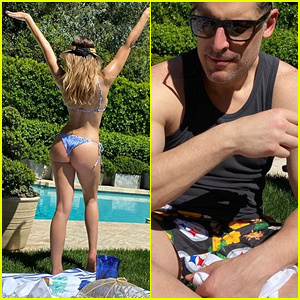 סופיה ורגרה מתהדרת בגוף ביקיני בחמוד'Patio Picnic' With Husband Joe Manganiello