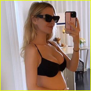 Morgan Stewart esittelee Baby Bumpin ensimmäistä kertaa! | Bikinit, Morgan Stewart, raskaana olevat julkkikset