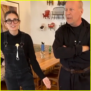 Bruce Willis og eksen Demi Moore danser seg gjennom karantene