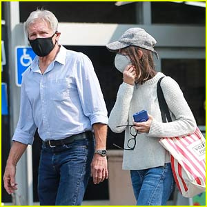 Harrisonas Fordas ir Calista Flockhart išeina kartu apsipirkti | Calista Flockhart, Harrisonas Fordas