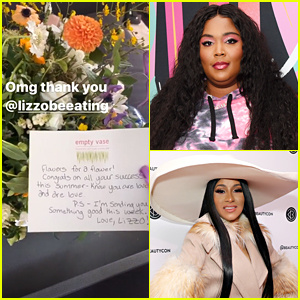 Lizzo envió a Cardi B un ramo de flores después de que solicitó el divorcio de Offset | Cardi B, Lizzo