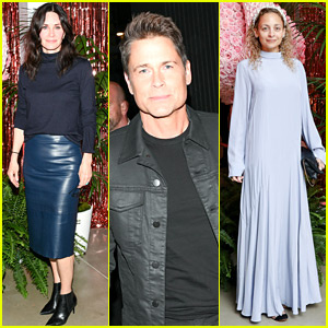 Courteney Cox, Nicole Richie in drugi pomagajo slavnemu cvetličarju Eric Buterbaugh pri praznovanju dveh velikih trenutkov