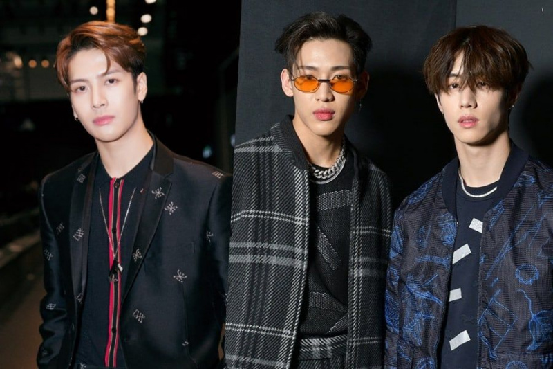 GOT7:n Jackson, BamBam ja Mark kääntyvät Milanon muotiviikolla