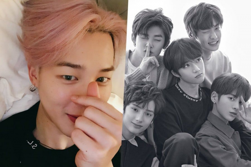 Jimin من BTS يشارك رسالة دعم جميلة لـ TXT زميل الملصق الجديد