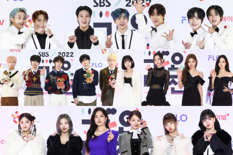 Gwiazdy rozświetlają czerwony dywan na SBS Gayo Daejeon 2022