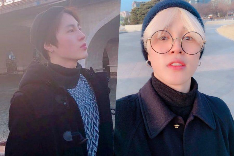 Ha Sung Woon közeli barátai és Jimin a BTS-től megosztanak édes fotókat egy közös utazásról