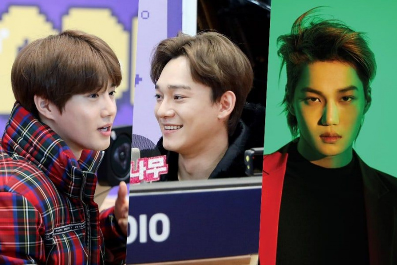 Suho et Chen d'EXO se félicitent mutuellement et Kai