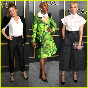 Renee Zellweger، Cynthia Erivo اور Charlize Theron آسکر 2020 لنچ کے لیے باہر نکلیں