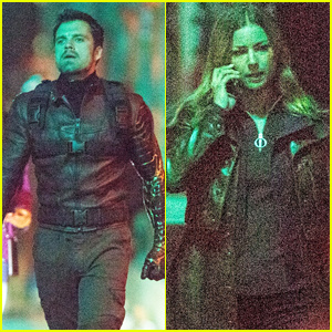 Sebastian Stan Çekimlere Devam Ediyor'Falcon & Winter Soldier' with Emily VanCamp!