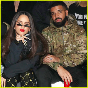 Ο Drake & η Rosalia κάθονται στην πρώτη σειρά στα αποκαλυπτήρια της συλλογής των Ολυμπιακών Αγώνων του Τόκιο από τη Nike | Drake, Edward Enninful, Gabby Douglas, Rosalia, Virgil Abloh
