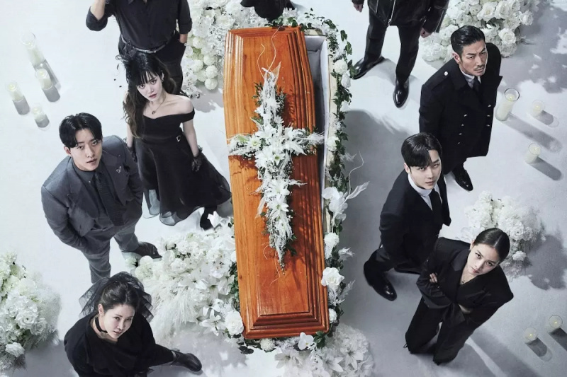 Lee Yoo Bi, Lee Jung Shin, Shin Eun Kyung og flere kaster avslappende blikk i «The Escape Of The Seven: Resurrection»-plakat