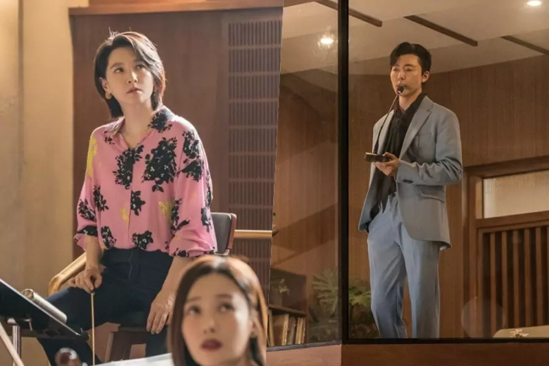 Lee Moo Saeng é um intruso indesejado no ensaio de Lee Young Ae em “Maestra: Strings Of Truth”
