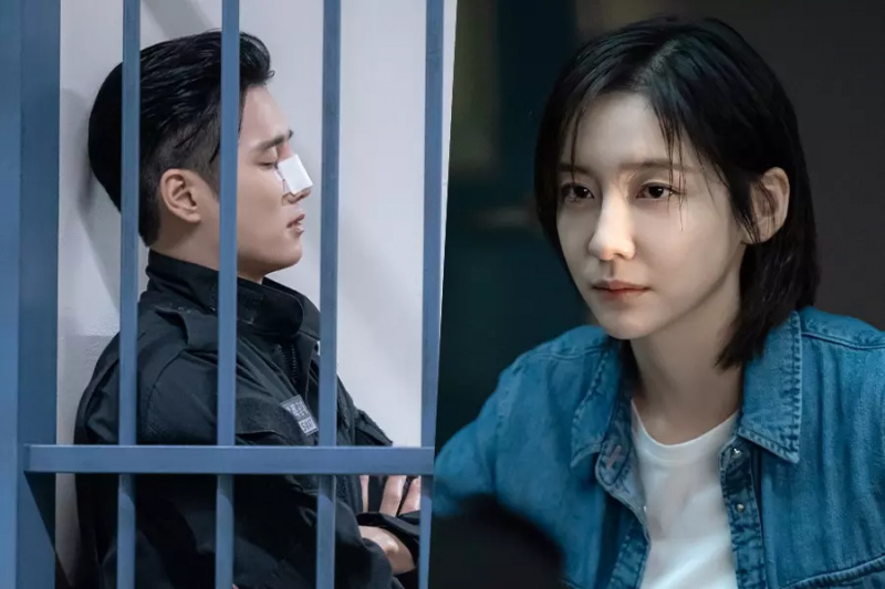 Ahn Bo Hyun е арестуван, докато е облечен в униформа на SWAT от Park Ji Hyun във „Flex x Cop“
