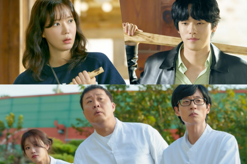 Kim Jung Hyun versucht, Im Soo Hyang in „Kokdu: Season Of Deity“ + „How Do You Play?“ zu einer Vertragsbeziehung zu überreden. Besetzung macht Cameo
