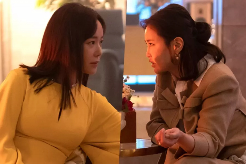Hwang Jung Eum og Shin Eun Kyung har et hemmeligt møde i 'The Escape Of The Seven'