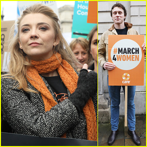 Natalie Dormer mierzy się z różnicą w wynagrodzeniach kobiet i mężczyzn podczas marszu z okazji Międzynarodowego Dnia Kobiet w Londynie! | Emeli Sande, George Mackay, Natalie Dormer