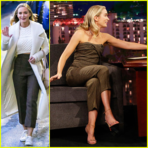 Emily Blunt debutuje veselo'A Quiet Place' Parody Airline 'A Quiet Plane' on 'Kimmel'! (Video)