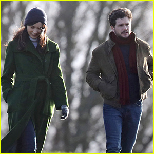 Kit Harington og Gemma Chan spottede film'Eternals' for Marvel