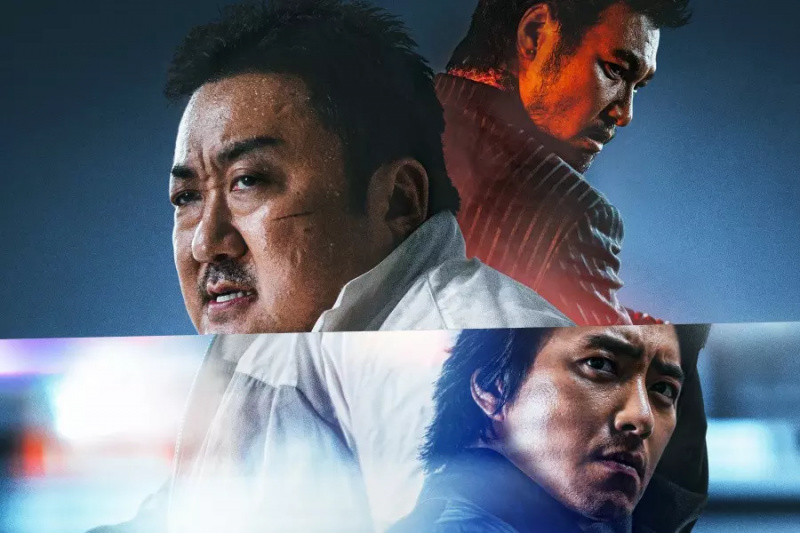 Ma Dong Seok Melawan Penjahat Lee Joon Hyuk Dan Aoki Munetaka Dalam Poster “The Roundup : No Way Out”