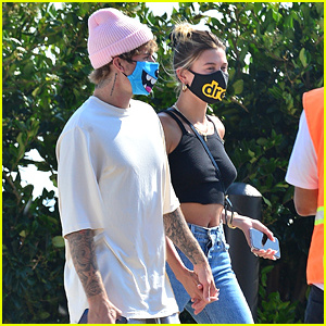 Si Justin Bieber ay Nagsusuot ng Masayang Animated na Mask sa Tanghalian kasama si Hailey | Hailey Baldwin, Hailey Bieber, Justin Bieber