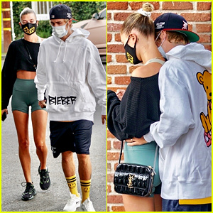 Justin & Hailey Bieber는 아침 식사를 위해 나가면서 귀여운 PDA를 보여줍니다 | 헤일리 볼드윈, 헤일리 비버, 저스틴 비버