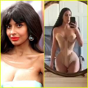 Jameela Jamil 呼吁'Deluded' Kim Kardashian's 'Damaging & Disappointing' Corset Post