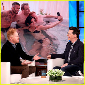Ο Jesse Tyler Ferguson αποκαλύπτει πώς κατέληξε σε υδρομασάζ με τον David Beckham | Jesse Tyler Ferguson, Sean Hyes