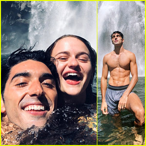 Joey King은 생일 후 휴가 동안 Taylor Zakhar Perez와 함께 폭포 아래에서 수영합니다!