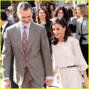 Espanya's King Felipe & Queen Letizia Spotted Holding Hands During Trip To Almonte