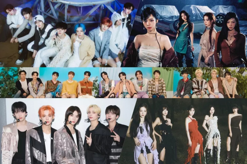 Stray Kids, aespa, SEVENTEEN, TXT, Red Velvet, NewJeans, NCT 127, BTS та інші займають перші місця у світовому чарті альбомів Billboard