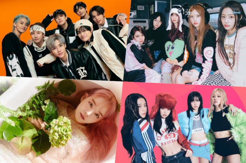 NCT DREAM、NewJeans、ユンナ、BLACKPINKのサークル月間チャートトップ