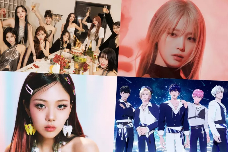 TWICE, IU, PLAVE, BIBI, Jungkook, LE SSERAFIM ja teised parimate ringide kuu- ja nädalatabelid