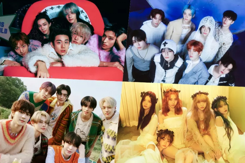 P1Harmony, Stray Kids, ENHYPEN, LE SSERAFIM, NewJeans, ITZY og flere vinder topplaceringer på Billboards verdensalbumhitliste