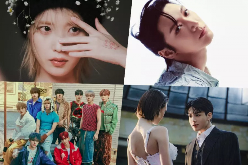 IU, Ten do NCT, n.SSign e Jungkook Top Circle Weekly Charts do BTS