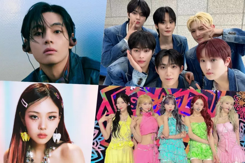 BTS's V, BIBI, TEMPEST in LE SSERAFIM Top Circle tedenske lestvice