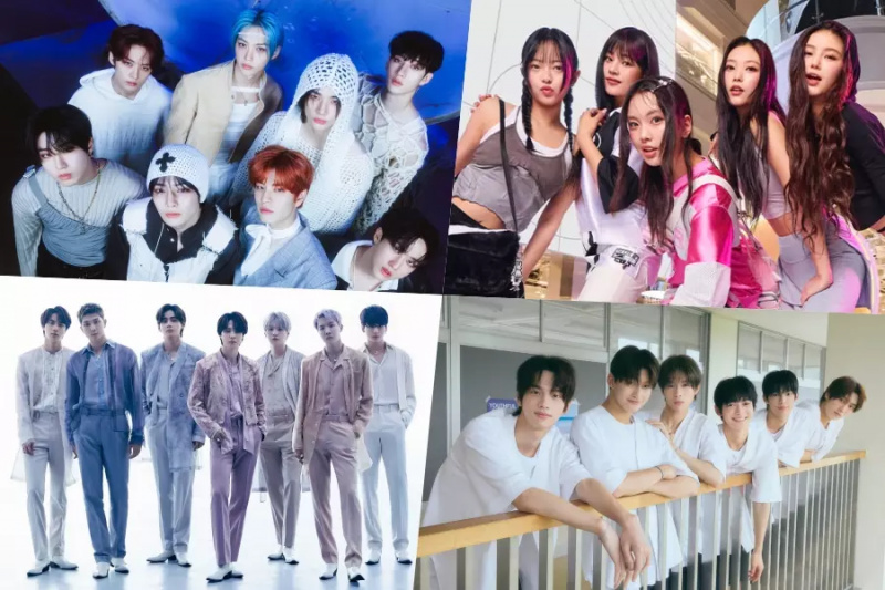 Stray Kids, NewJeans, BTS, TWS, ENHYPEN, ATEEZ, NMIXX ja muud Billboardi maailmaalbumite edetabeli parimad kohad