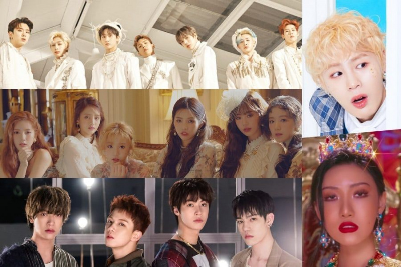 MONSTA X, (G)I-DLE, N.Flying, Ha Sung Woon i MAMAMOO Hwasa Top Gaon’s miesięcznych i tygodniowych wykresów
