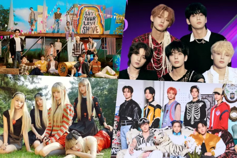 SEVENTEEN, TXT, NewJeans, Stray Kids, BTS, NCT 127 un citas Billboard pasaules albumu topa populārākās vietas