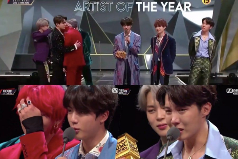 BTS ganha artista e álbum do ano no MAMA 2018 com 10 prêmios no total + faz discursos chorosos e emocionantes